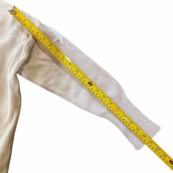 Pistola Darya Crewneck Pullover Sweater Knit Sz XS Oversized Stars Royal Dove - Picture 13 of 16